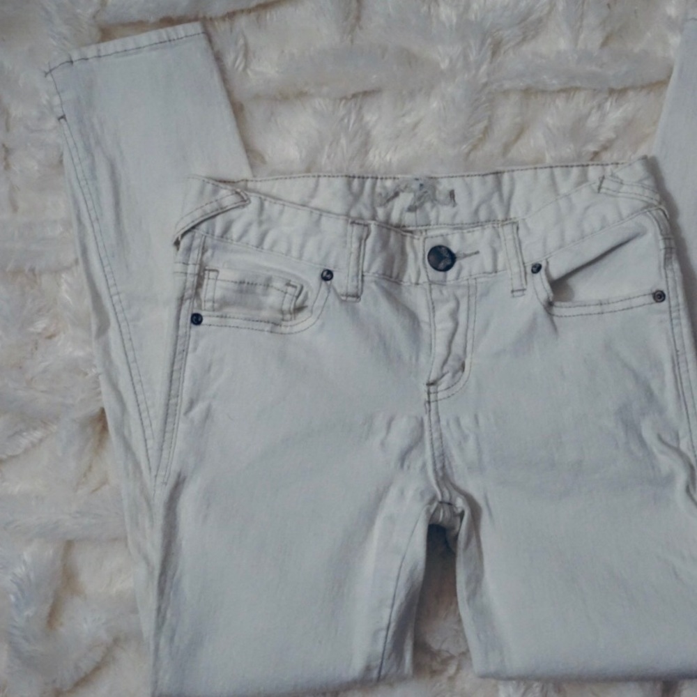 Free People White Denim Jeans